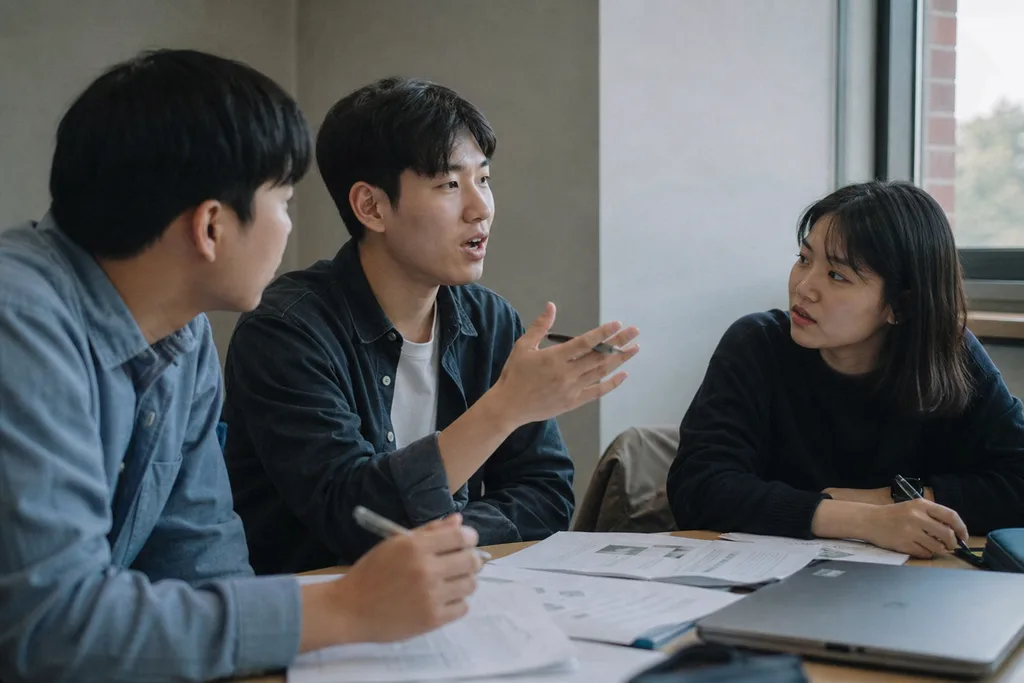 조직도와 구성원 표, 결재 흐름이 있는 인사관리 화면