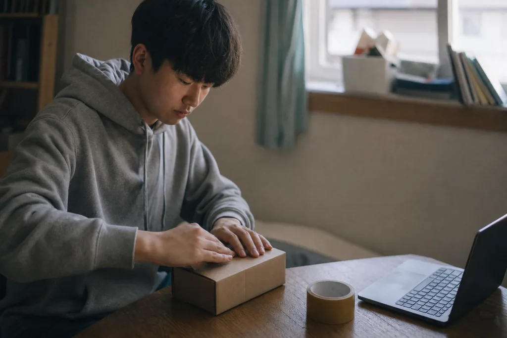 상품 목록과 장바구니, 주문 단계가 배치된 쇼핑몰 화면